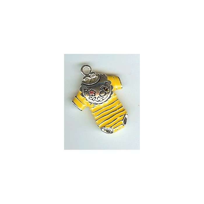 Magliettina neonato smalto giallo-CHBY3
