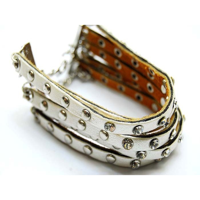 BRACCIALE PELLE-BR323WH