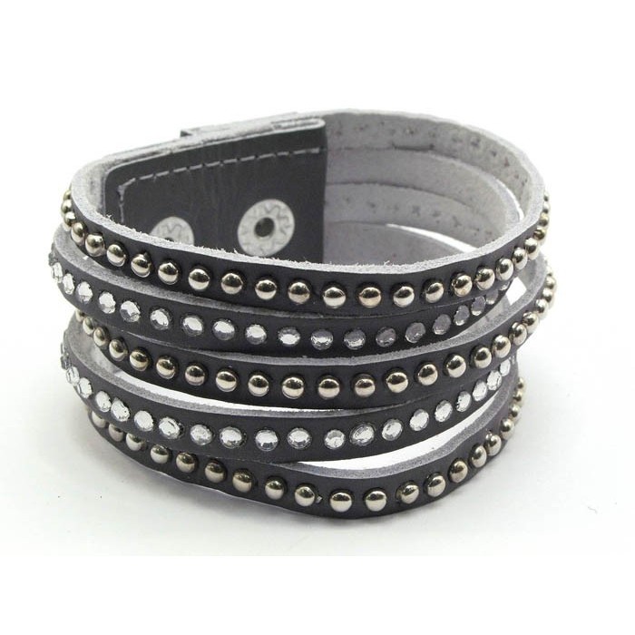 BRACCIALE PELLE-BR324GY