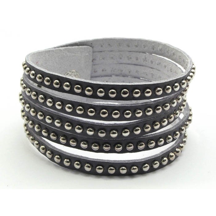 BRACCIALE PELLE-BR325GY