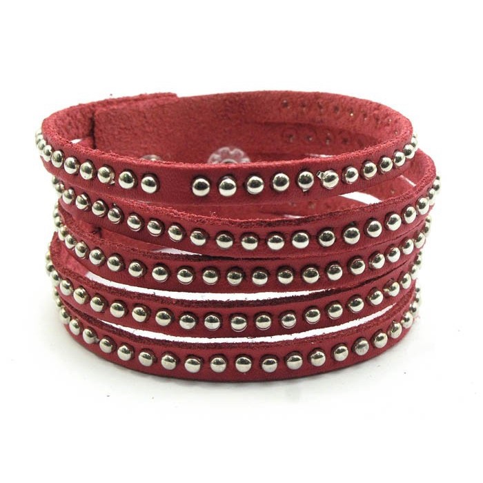 BRACCIALE PELLE-BR325RD