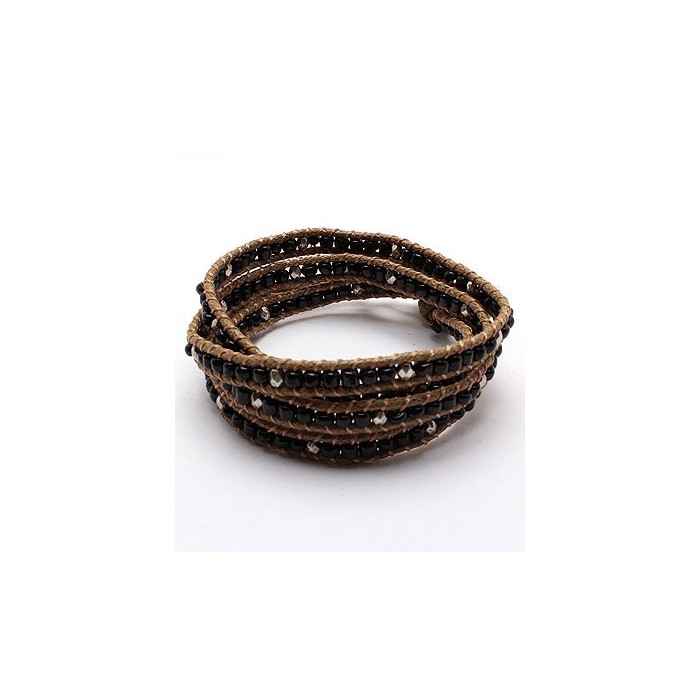 BRACCIALE PELLE-BR357BK