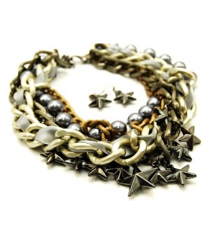 SET COLLANA + ORECCHINI-CL182GY