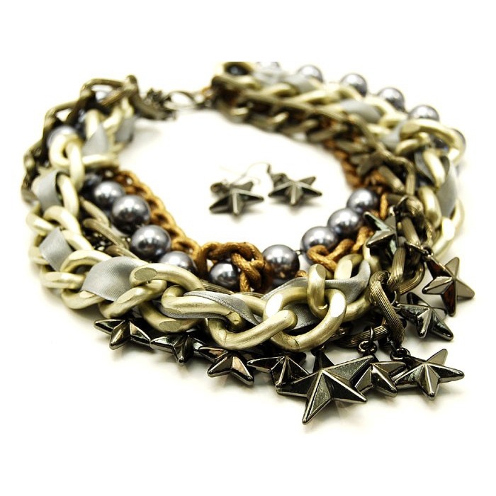 SET COLLANA + ORECCHINI-CL182GY
