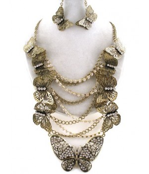 SET COLLANA + ORECCHINI-CL190GDA