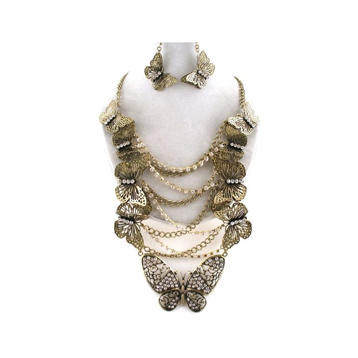 SET COLLANA + ORECCHINI-CL190GDA