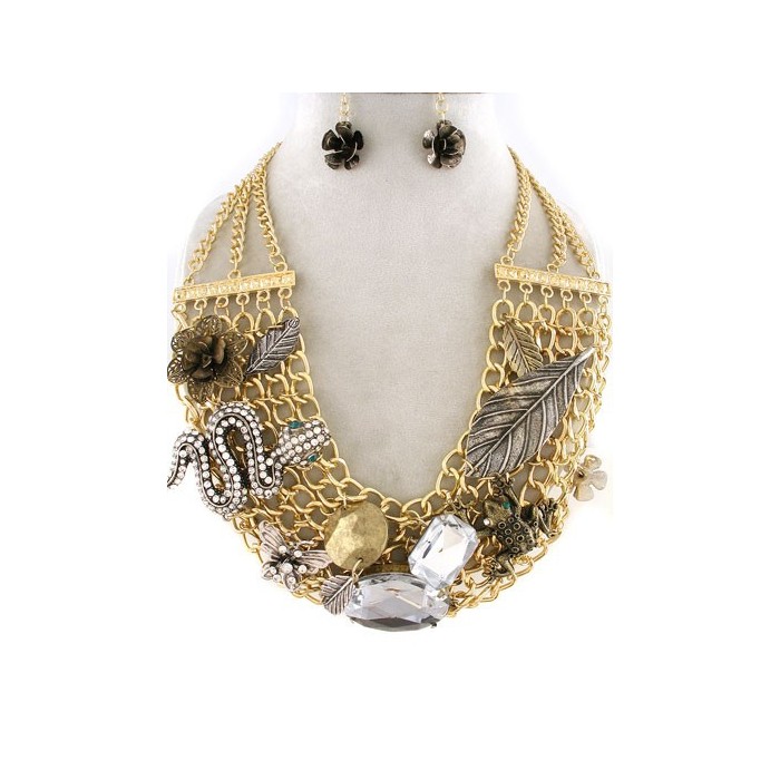 SET COLLANA + ORECCHINI-CL191GD